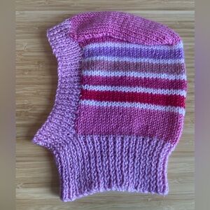 Hand knit girl’s balaclava new - never worn
